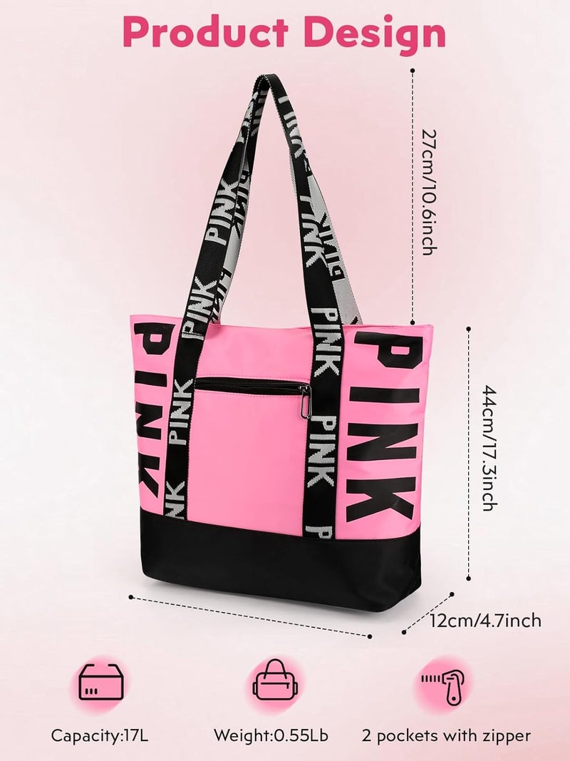MOPERIL Travel Tote Bags for Women, Waterproof Beach Bag Spend the Night Bags for Women, Travel & Overnight Bag - Image 2